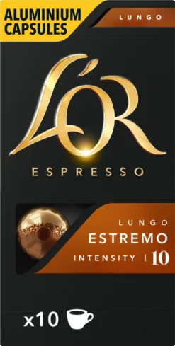 L'OR Lungo Estremo Koffiecups - Intensiteit 10/12 - 10 X 10 Capsules 20 L'OR Lungo Estremo Koffiecups - Intensiteit 10/12 - 10 X 10 Capsules -Drank Winkel 606x1200 2