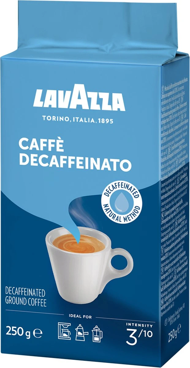 Lavazza Caffe Decaffeinato Filterkoffie - 250 Gram X8 5 Lavazza Caffe Decaffeinato Filterkoffie - 250 Gram X8 - Afbeelding 5