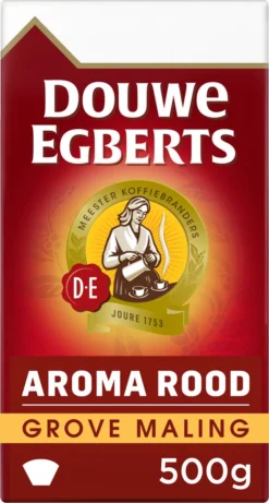 Douwe Egberts Aroma Rood Grove Maling Filterkoffie - 6 X 500 Gram -Drank Winkel 643x1200 1