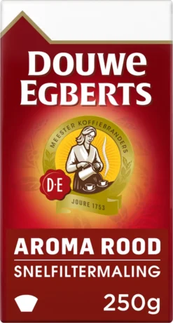 Douwe Egberts Aroma Rood Filterkoffie - 24 X 250 Gram -Drank Winkel 643x1200 2