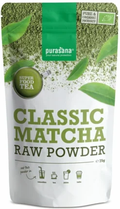 Purasana Matcha Classic Raw Powder 75 Gram -Drank Winkel 690x1200 1