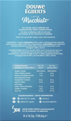 Douwe Egberts Verwenkoffie Latte Macchiato Oploskoffie - 5 X 8 Zakjes -Drank Winkel 713x1200 4