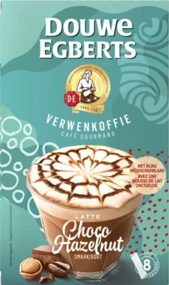 Douwe Egberts Latte Choco Hazelnut Oploskoffie - 5/9 Intensiteit - 5 X 8 Zakjes -Drank Winkel 713x1200 6