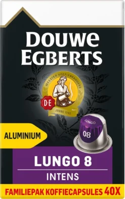 Douwe Egberts Lungo Intens (8) - 5 X 40 Koffiecups -Drank Winkel 753x1200 2