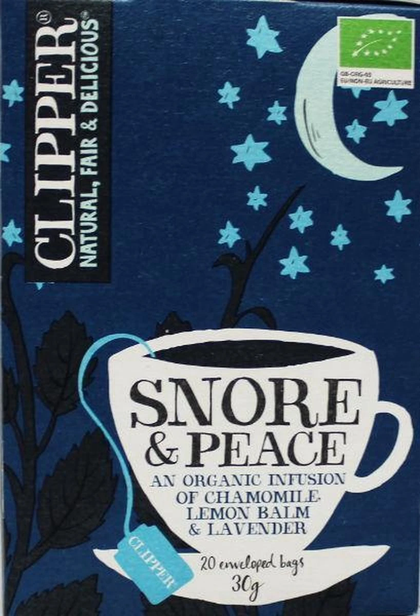 Clipper - Snore & Peace Thee - 20 Zakjes 2 Clipper - Snore & Peace Thee - 20 Zakjes - Afbeelding 2