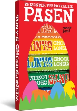 Tony's Chocolonely Proeverijtje Chocolade Cadeau Ei - Geschenk Pasen - 6 Verschillende Smaken - Geschenkdoos - 288 Gram