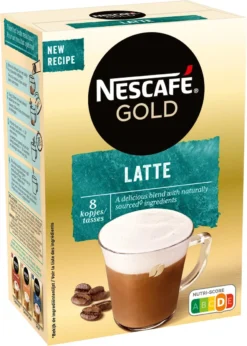 Nescafé Gold Latte Macchiato Oploskoffie - 6 Doosjes à 8 Zakjes 9 Nescafé Gold Latte Macchiato Oploskoffie - 6 Doosjes à 8 Zakjes -Drank Winkel 856x1200 2