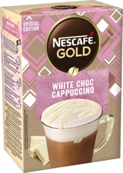 NESCAFE GOLD White Choc Cappuccino 6 Doosjes à 8 Zakjes -Drank Winkel 857x1200