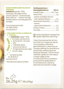Pickwick Kruidenthee Ginger Goodness Lemon - 4 X 15 Theezakjes -Drank Winkel 864x1200 3