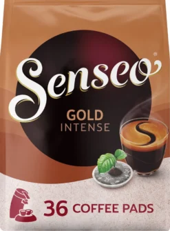 Senseo Gold Intense Koffiepads - 7/9 Intensiteit - 4 X 36 Pads -Drank Winkel 886x1200