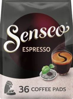 Senseo Espresso Koffiepads - 9/9 Intensiteit - 10 X 36 Pads -Drank Winkel 887x1200