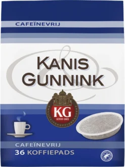 Kanis & Gunnink Cafeïnevrij Koffiepads - 10 X 36 Pads -Drank Winkel 898x1200