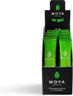 MOYA Matcha Thee To Go! Traditional - 24 Matcha Poeder Zakjes - 1,5 G -Drank Winkel 919x1200