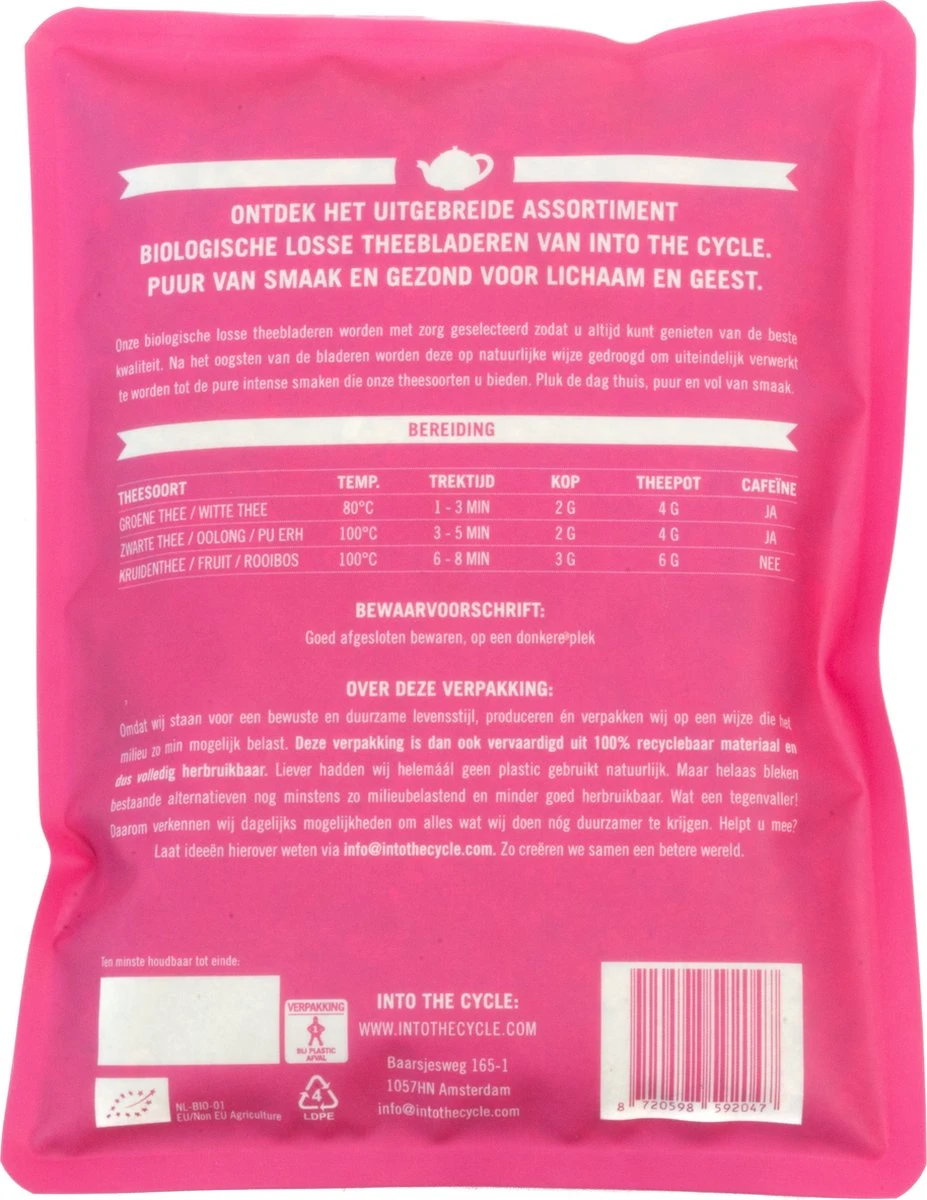 Into The Cycle Kruidenthee - Kamille Thee Biologisch - Losse Thee - 70 Gram Zak 2 Into The Cycle Kruidenthee - Kamille Thee Biologisch - Losse Thee - 70 Gram Zak - Afbeelding 2