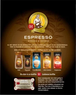 Douwe Egberts Espresso Sticks Oploskoffie - 6 X 25 Zakjes -Drank Winkel 958x1200