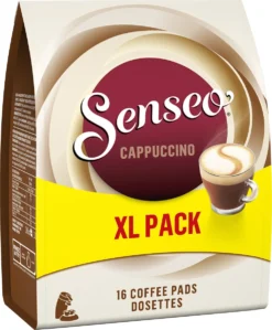 Senseo Cappuccino Koffiepads - 2/9 Intensiteit - 4 X 16 Pads - Voordeelverpakking -Drank Winkel 990x1200